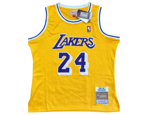SWINGMAN LOS ANGELES LAKERS -  KOBE BRYANT - SILK - NESS HARDWOOD CASSICS AUTHENTIC 07/08